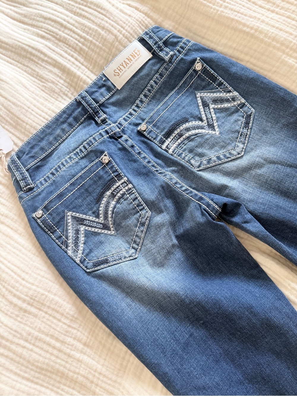 Shyanne Women's Classic Bootcut Mid-Blue Denim Jeans